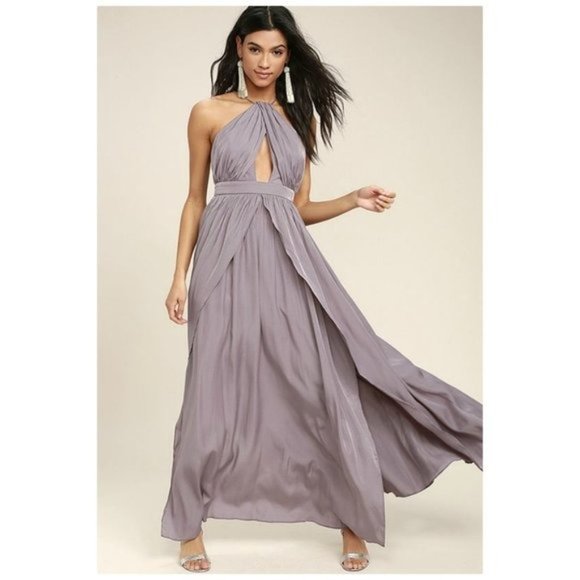 Lulus Dresses & Skirts - Lulus On My Own Dusty Purple Sleeveless Maxi Dress
